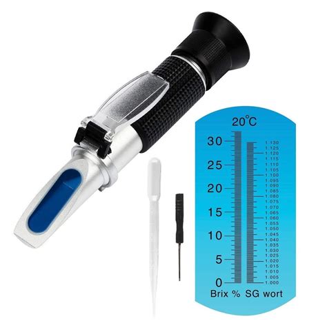 refractometer calibration brewing|brewing refractometer hydrometer.